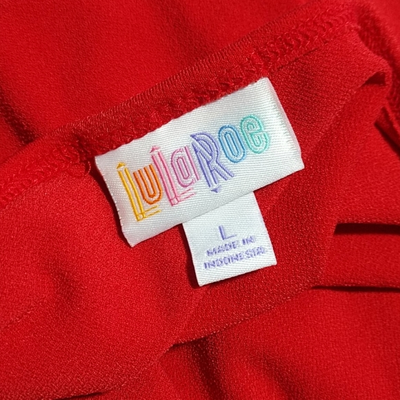 NWT LuLaRoe Red Georgia Tiered Skirt Dress - Picture 11 of 12